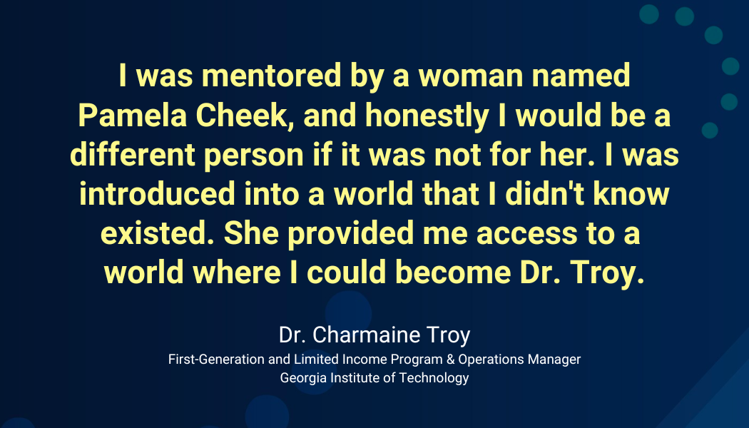Dr. Troy Mentorship Champion Quote 1