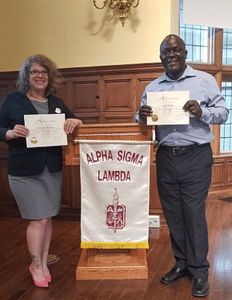 Misty McElligott of Washington University in St. Louis (left)