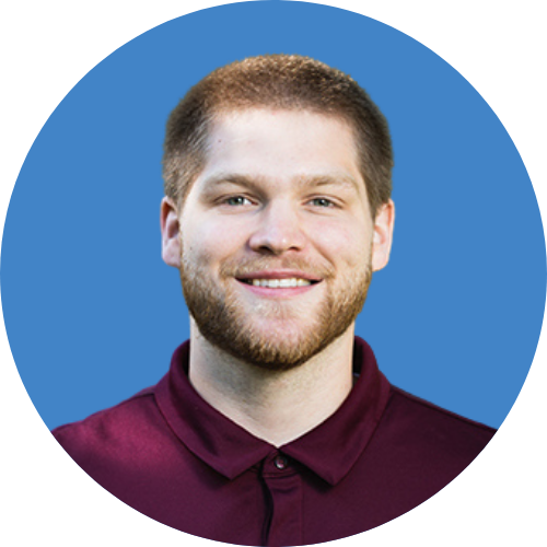 Tony Larkins Headshot Blue Background